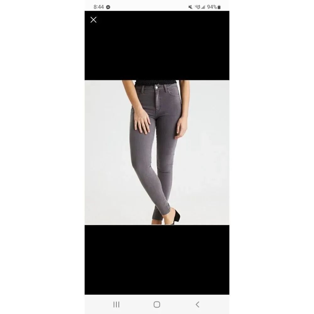 Americanย Eagle greyโhighโriseโjeggingsโszโ4